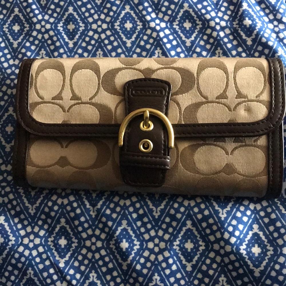 Coach trifold wallet